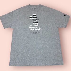 Disney Collection by Nerf Mickey Mouse Graphic Tee Gray Short Sleeve XL Unisex